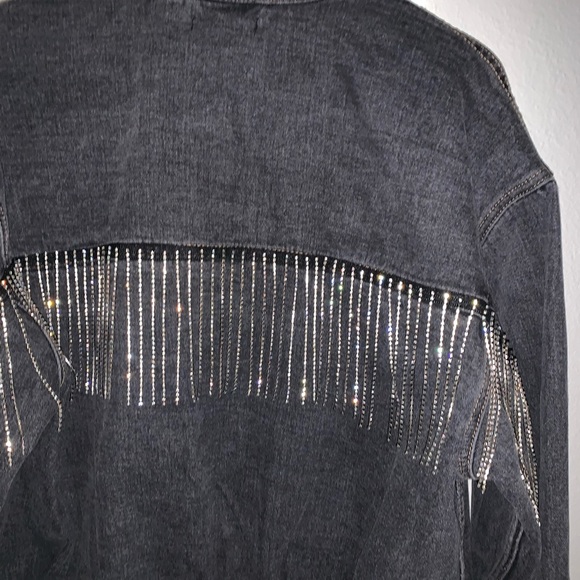 Fringe Denim Jacket - Picture 2 of 8